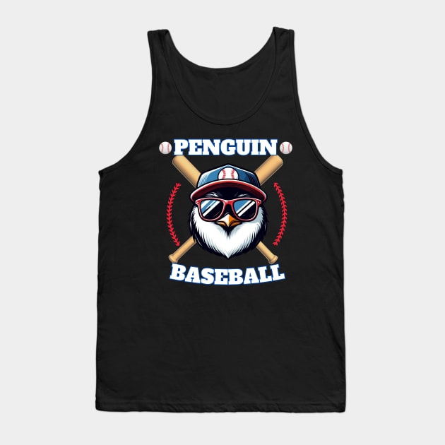 penguin baseball Tank Top by jijo.artist